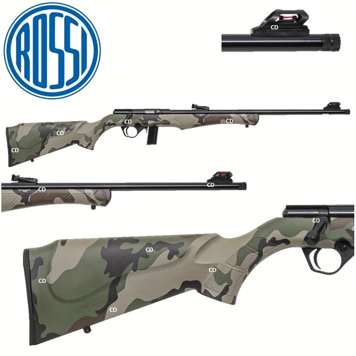 Carabine A Verrou Rossi 8122 Synthétique Camo 22LR
