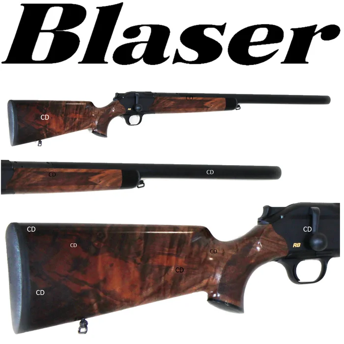 CARABINE BLASER R8 SILENCE GRADE 4 DROITIER