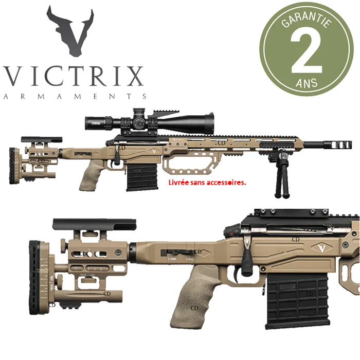 Carabine De Précision Victrix Minerva Tactical Scorpio TCT Tan 338 Lapua Mag