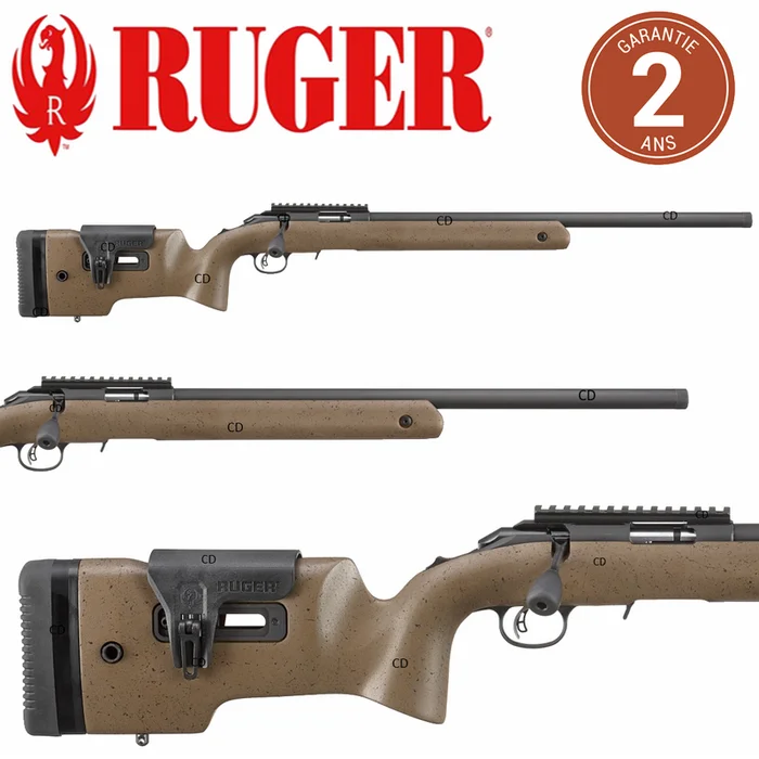 Carabine Ruger American Rimfire Long Range Target 22LR Filetée