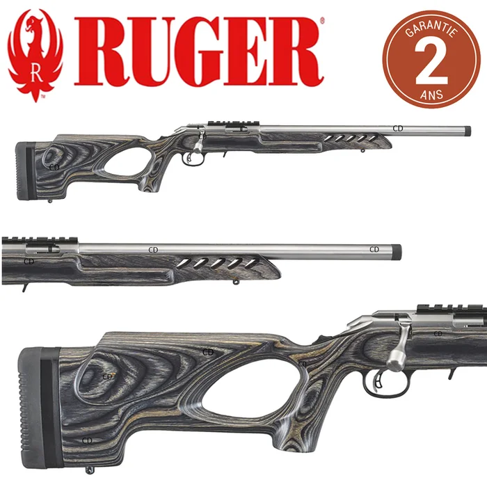 Carabine Ruger Américan Rimfire Target Trou De Pouce Inox 22LR