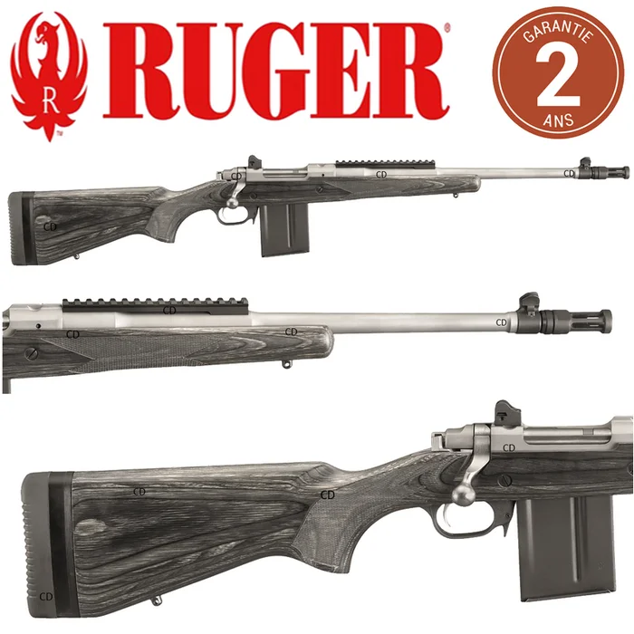 Carabine Ruger Scout Inox 308 Win Avec Frein De Bouche Amovible