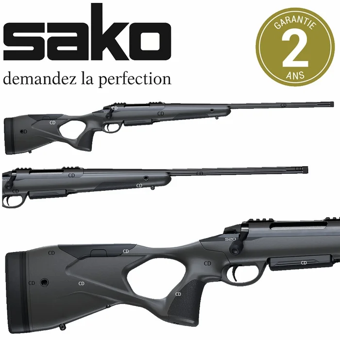 Carabine Sako S20 Chasse Flutée Filetée 61cm 300WM