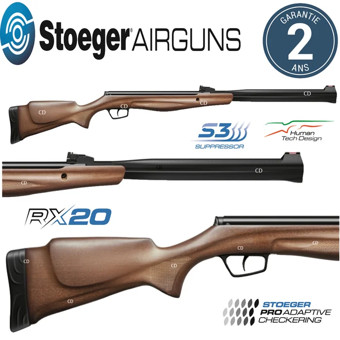 Carabine Stoeger Airguns Rx20 S3 Suppressor Bois 20 Joules