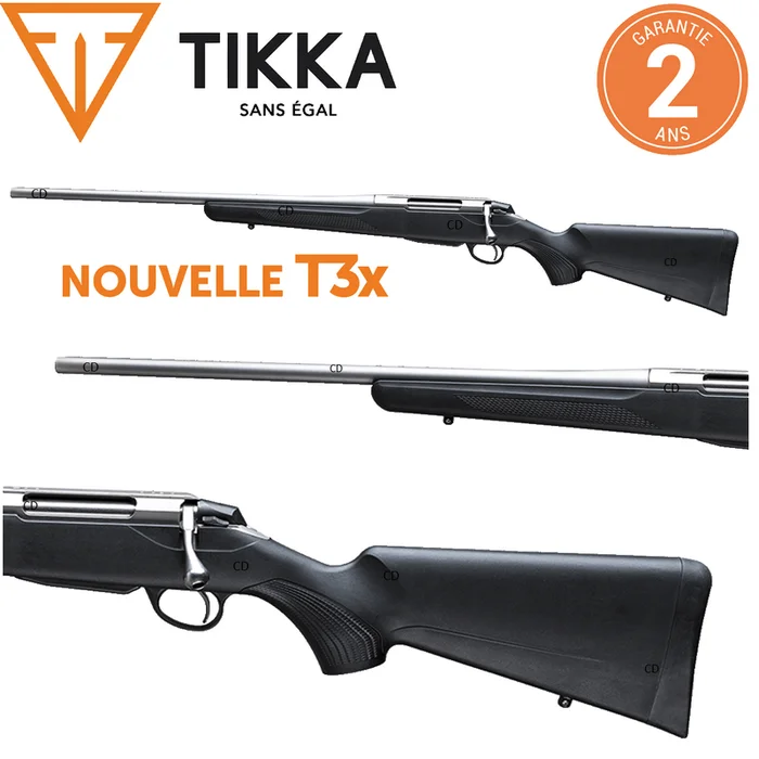Carabine Tikka T3x Lite Inox Gaucher Filetée