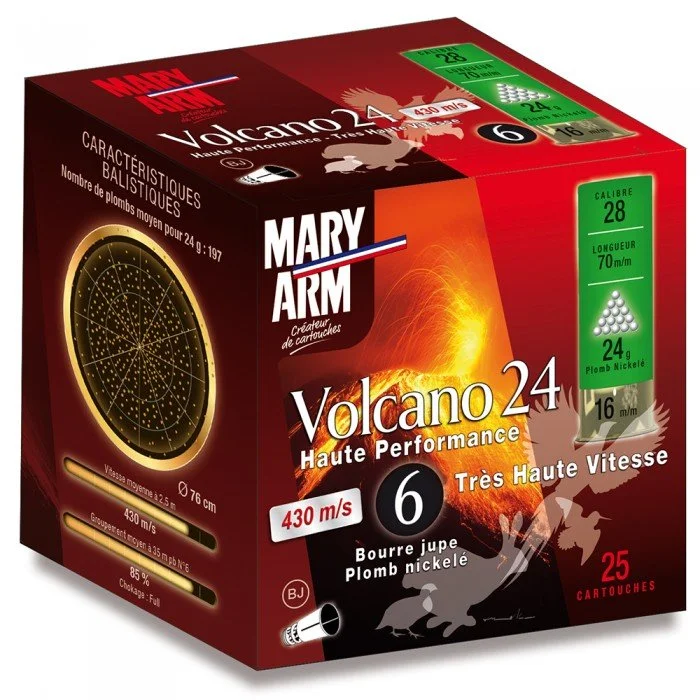 Cartouche VOLCANO 24 cal 28 MARY ARM