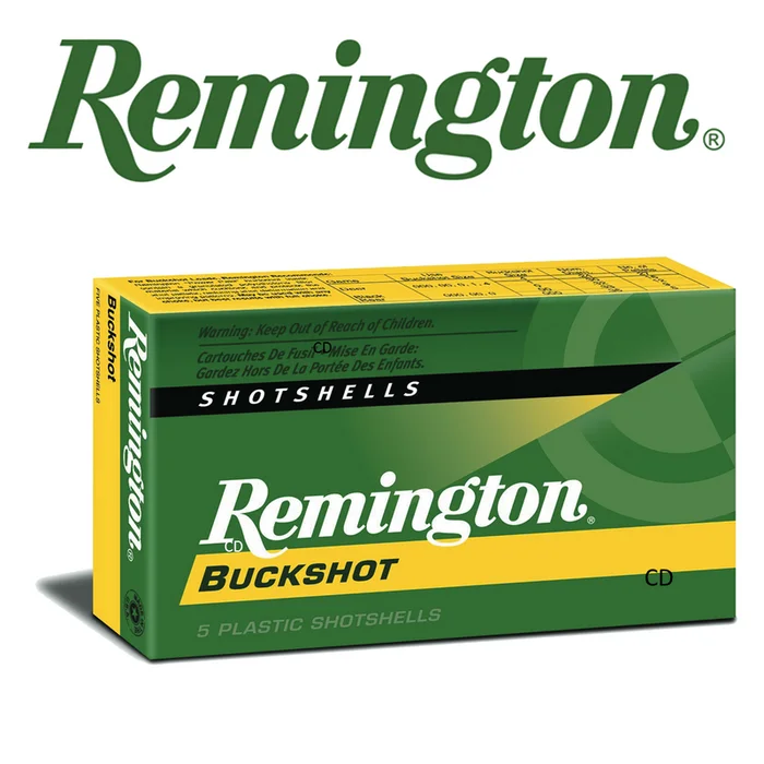 CARTOUCHES CHEVROTINES 12 PLOMBS EXPRESS BUCKSHOT REMINGTON PAR 5