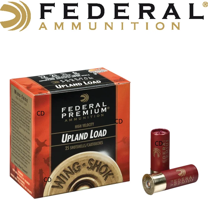 CARTOUCHES FEDERAL PREMIUM WING SHOK HAUTE VITESSE 12 /70 36G PAR 25