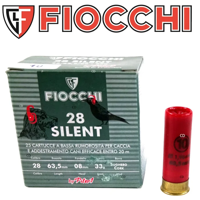 CARTOUCHES FIOCCHI FIOCCHI 28 SILENT 28 /63.5 PAR 25