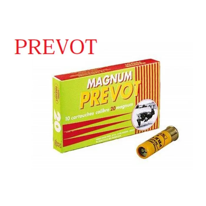 CARTOUCHES SUBSONIQUE CHEVROTINE 20 /76 PREVOT