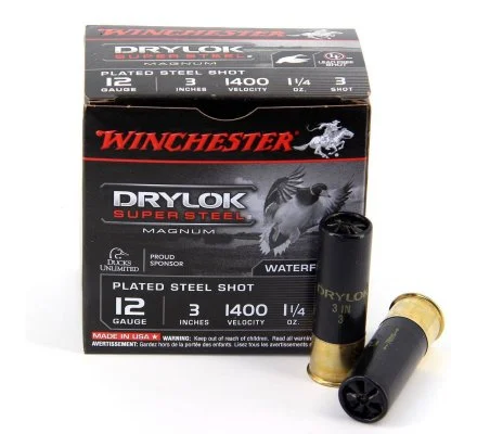 Cartouches Winchester Drylok Super Steel Magnum cal 12