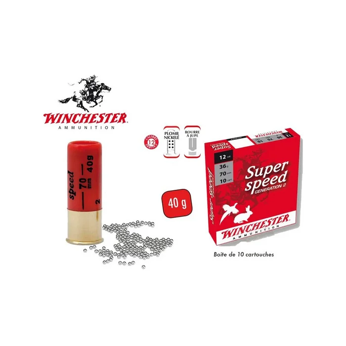 CARTOUCHES WINCHESTER SUPER SPEED GENERATION 2 EXTRA 40G