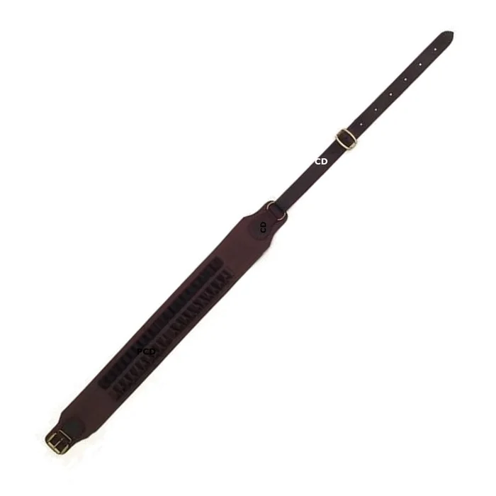 Cartouchière 20 Tubes Colombi Sports Carabine Grande Chasse En Toile Et Cuir