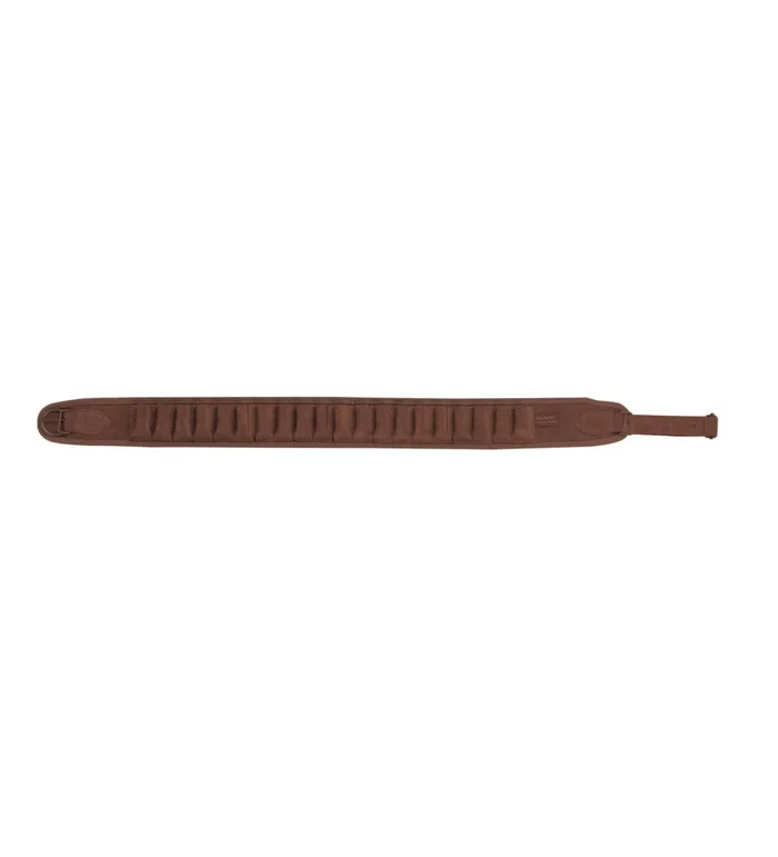 Cartouchière daim velours marron à tubes – Country Sellerie