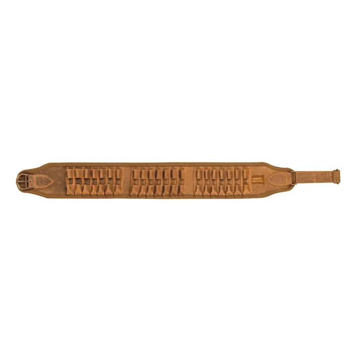 Cartouchière en Croupon Ciré Marron
