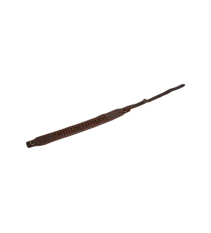Cartouchière sernay croute grasse vieillie 20 tubes carabine