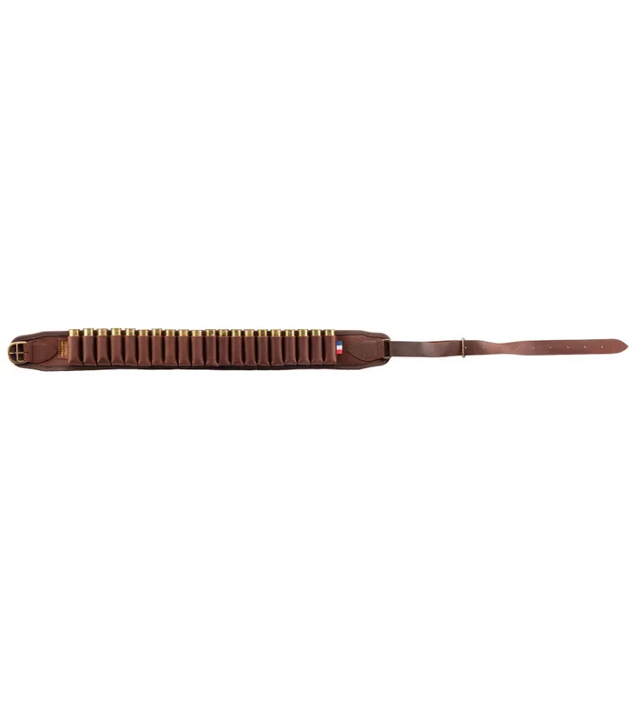 Cartouchières croupon ciré marron à tubes – Country Sellerie
