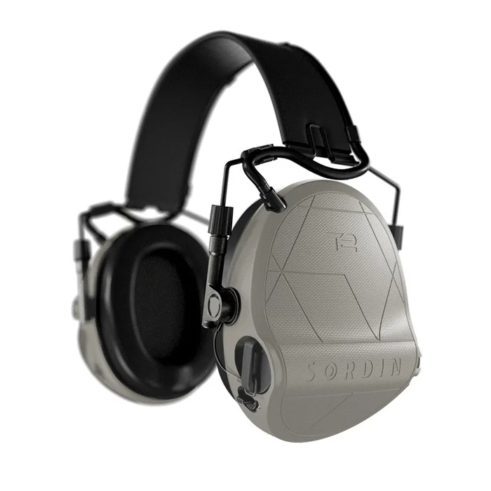 Casque anti-bruit Suprême T2 serre-tête cuir noir – Tan