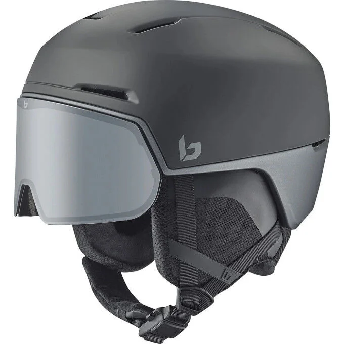 Casque de ski Bolle X-FUSION BLACK STEEL MATTE – PHOTOCHROMIC SILVER CAT 1 TO 3