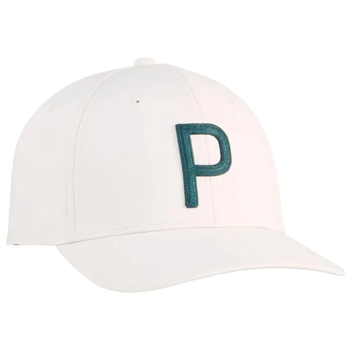 Casquette Puma Golf Heritage P Cap Alpine Snow Green Terrain