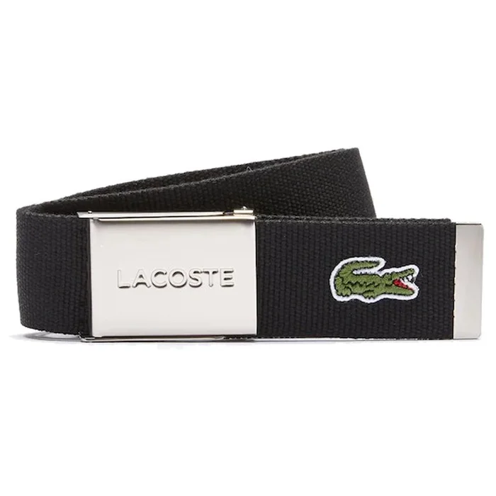 Ceinture Lacoste 40 Woven Strap Noir