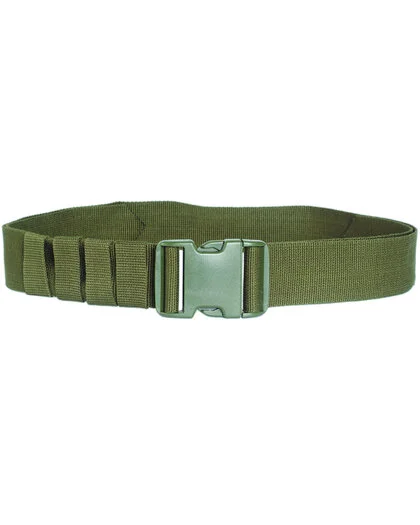 Ceinture Mil-Tec, vert olive, dégagement rapide 5CM, longueur réglable jusqu’à 150CM