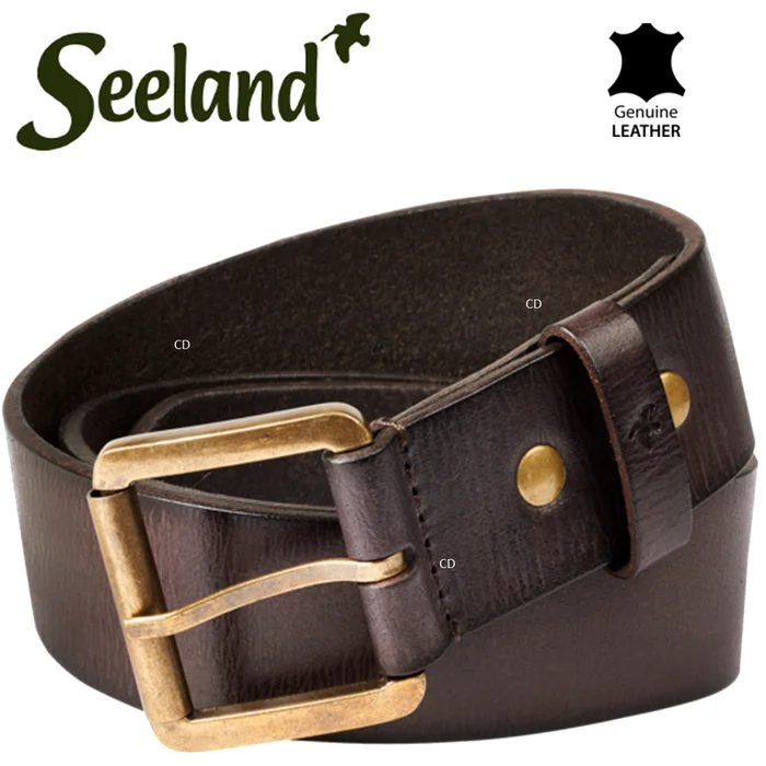 CEINTURE SEELAND MOEL MARRON 90CM