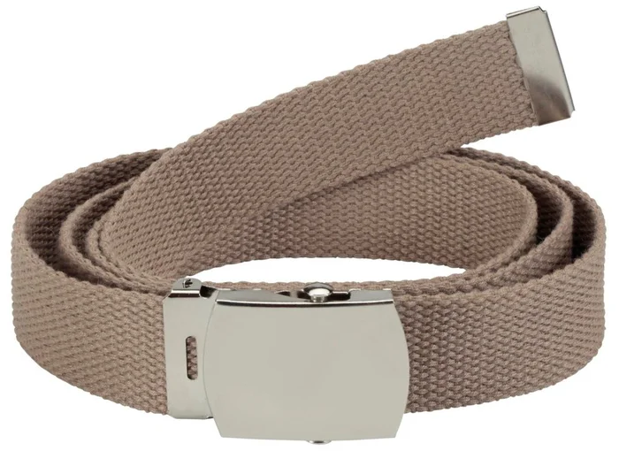 Ceinture toile unie beige PERCUSSION