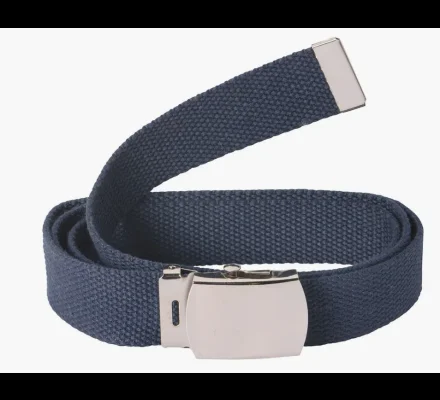 Ceinture toile unie bleu PERCUSSION