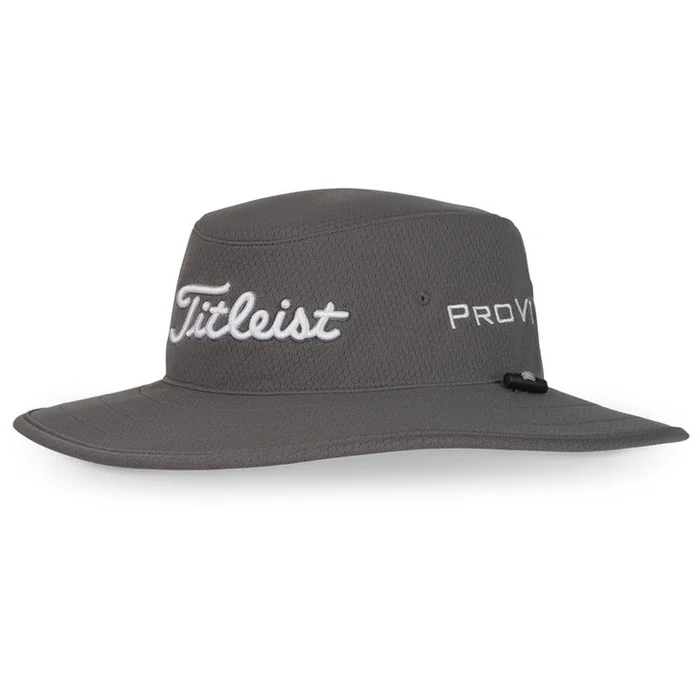 Chapeau Titleist Tour Aussie Charcoal White