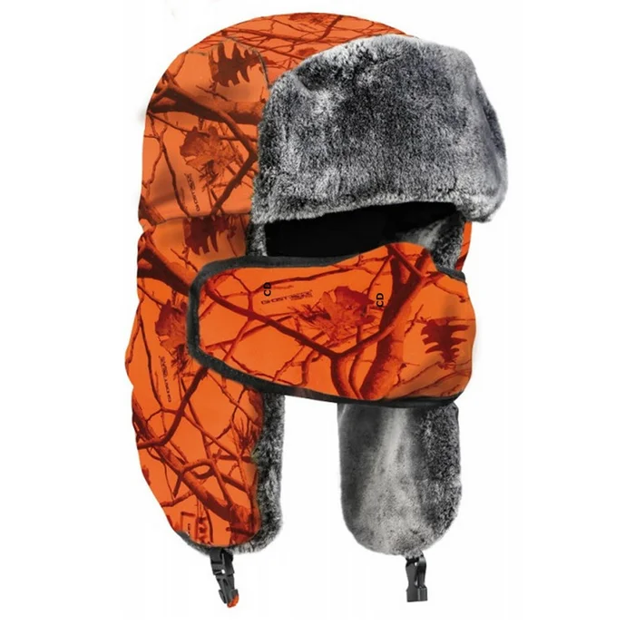 Chapka Homme Club Interchasse Boréale Camo Orange Blaze