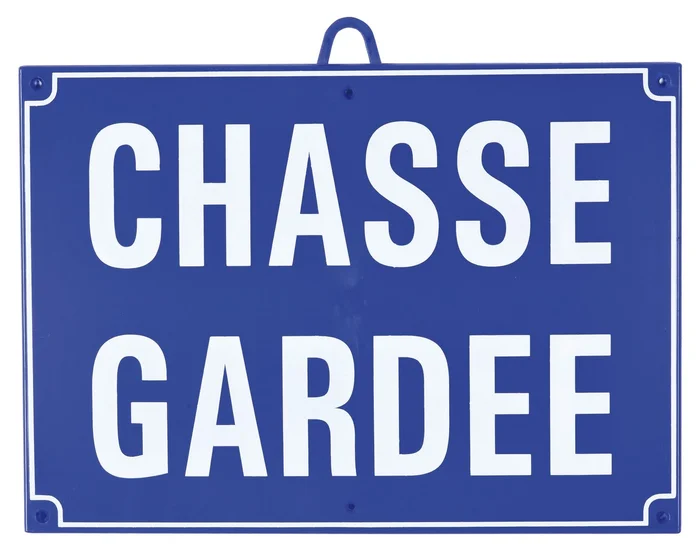 CHASSE GARDE DIM 28 X 20 CM, BLEU
