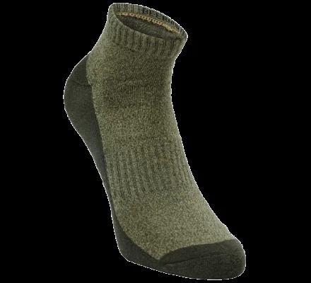 Chaussettes basse en chanvre verte DEERHUNTER