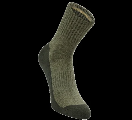 Chaussettes mi-molet en chanvre verte DEERHUNTER