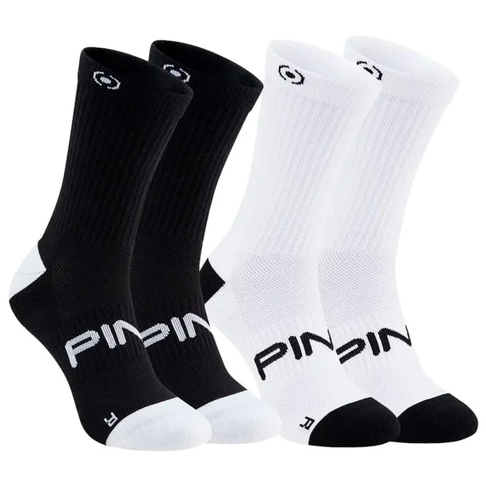 Chaussettes Ping Ping Crew Sock Black White