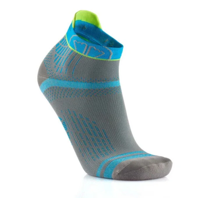 Chaussettes running SIDAS RUN FEEL – Gris / Turquoise