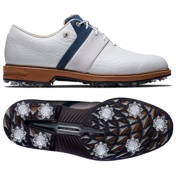Chaussures avec crampons Footjoy Premiere Series Packard LX White Navy White