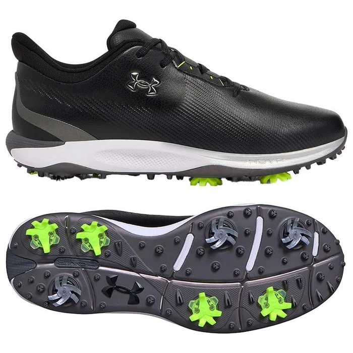 Chaussures avec crampons Under Armour Drive Fade Black Black Metallic Silver