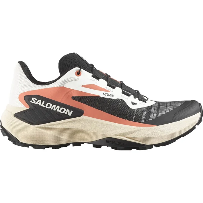 Chaussures de trail femme Salomon GENESIS – Corail fusion / Peche tendre / Noir
