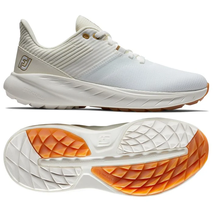 Chaussures sans crampons Footjoy Flex Women White Beige