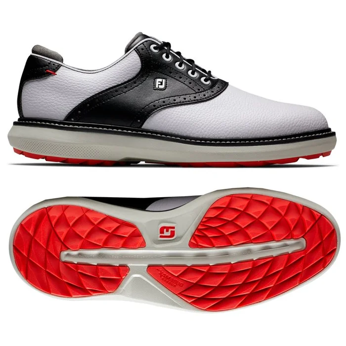 Chaussures sans crampons Footjoy Traditions Spikeless White Black