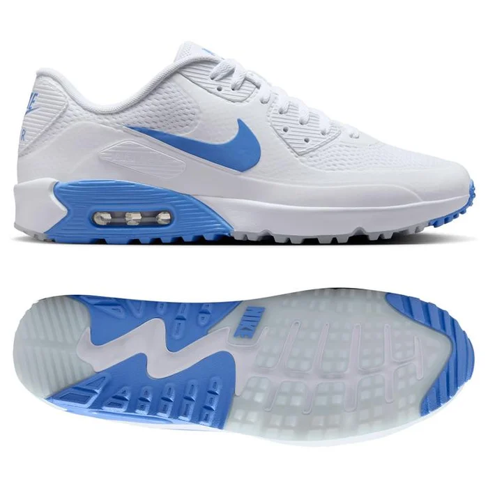 Chaussures sans crampons Nike Air Max 90 G White Royal Pulse