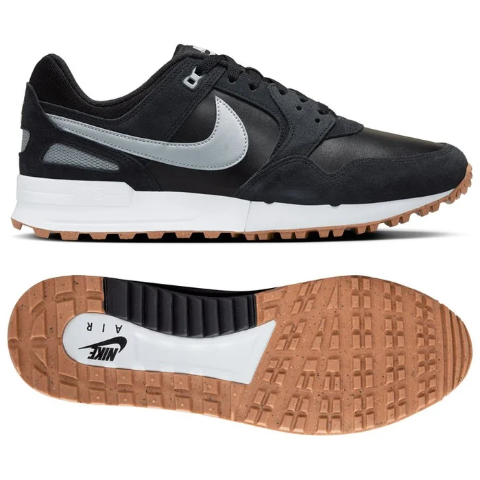 Chaussures sans crampons Nike Air Pegasus 89 G Black Wolf Grey White Gum Med