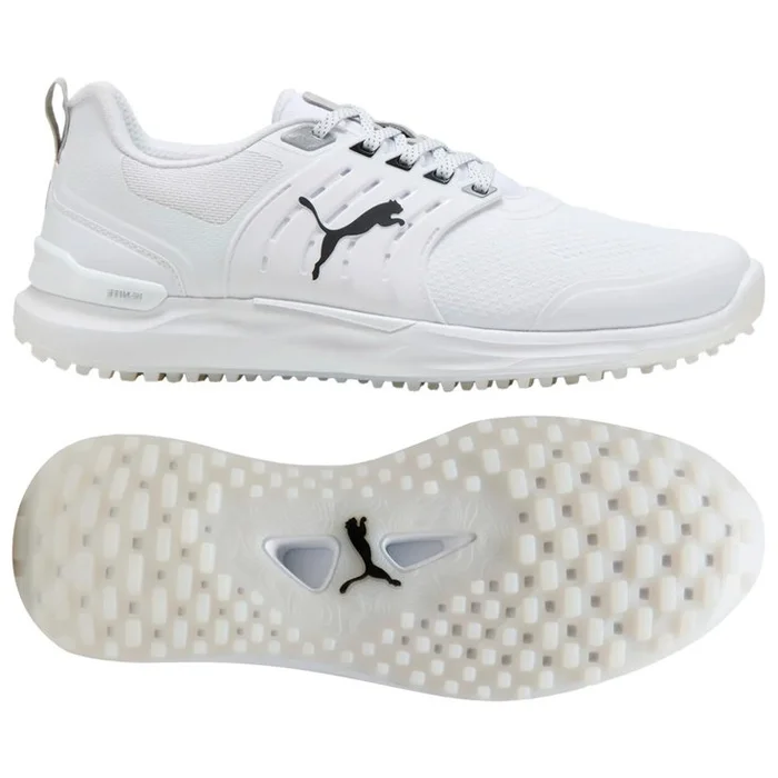 Chaussures sans crampons Puma Golf Ignite Elevate 2 White Black Silver