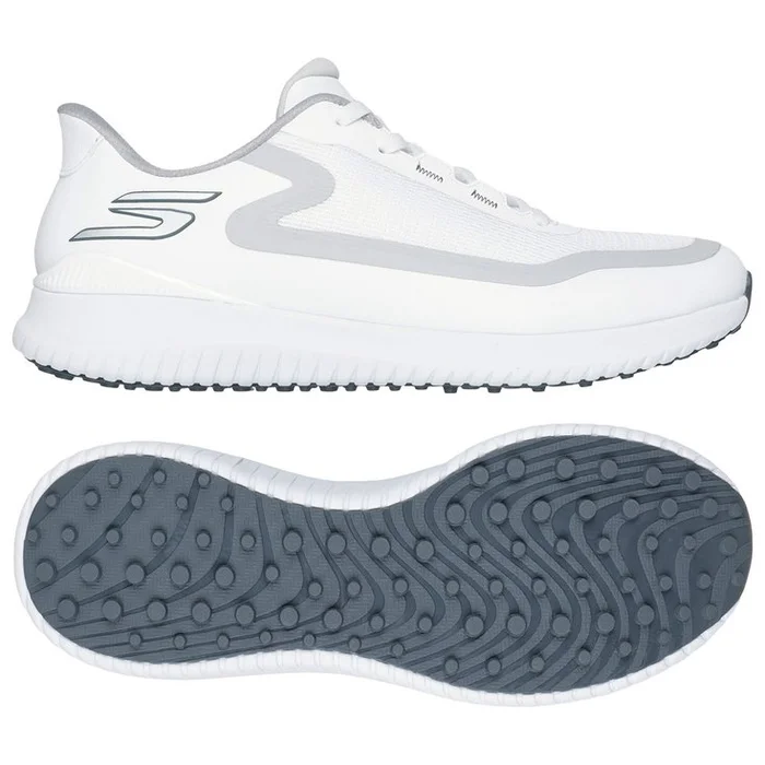 Chaussures sans crampons Skechers Go Golf Flight White Grey Trim