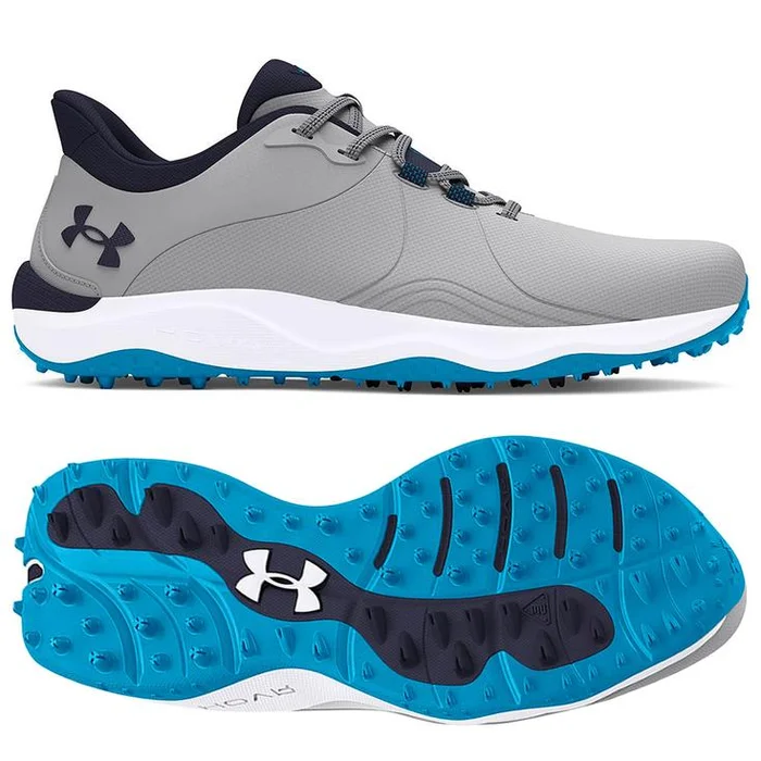 Chaussures sans crampons Under Armour Drive Pro Sl Wide Mod Gray Capri Midnight Navy