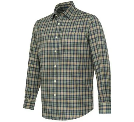 Chemise à carreaux manche longue Bryggen bleu BERETTA