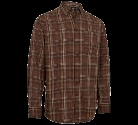 Chemise carreaux Ashton marron DEERHUNTER