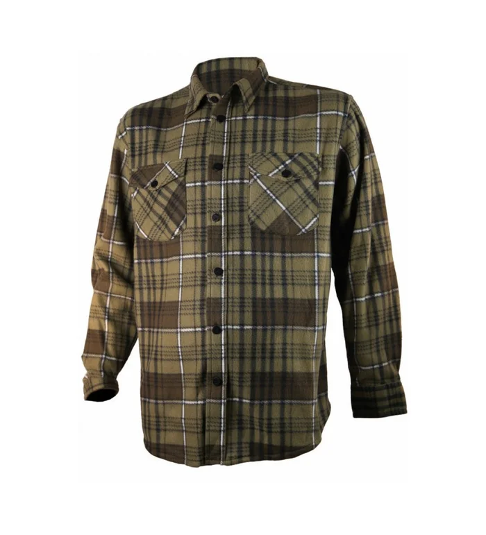 Chemise polaire carreaux verte Treeland 3XL