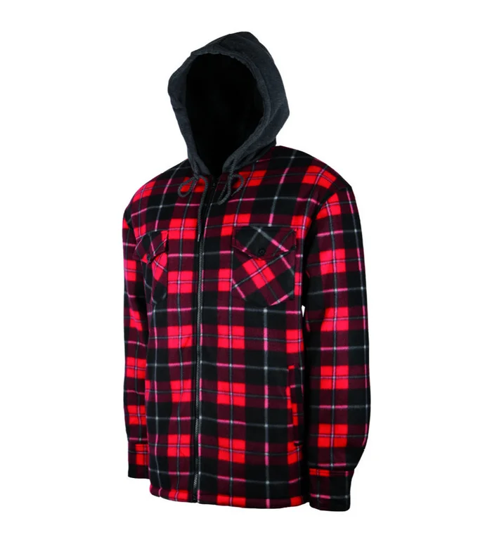 Chemise polaire sherpa rouge Treeland